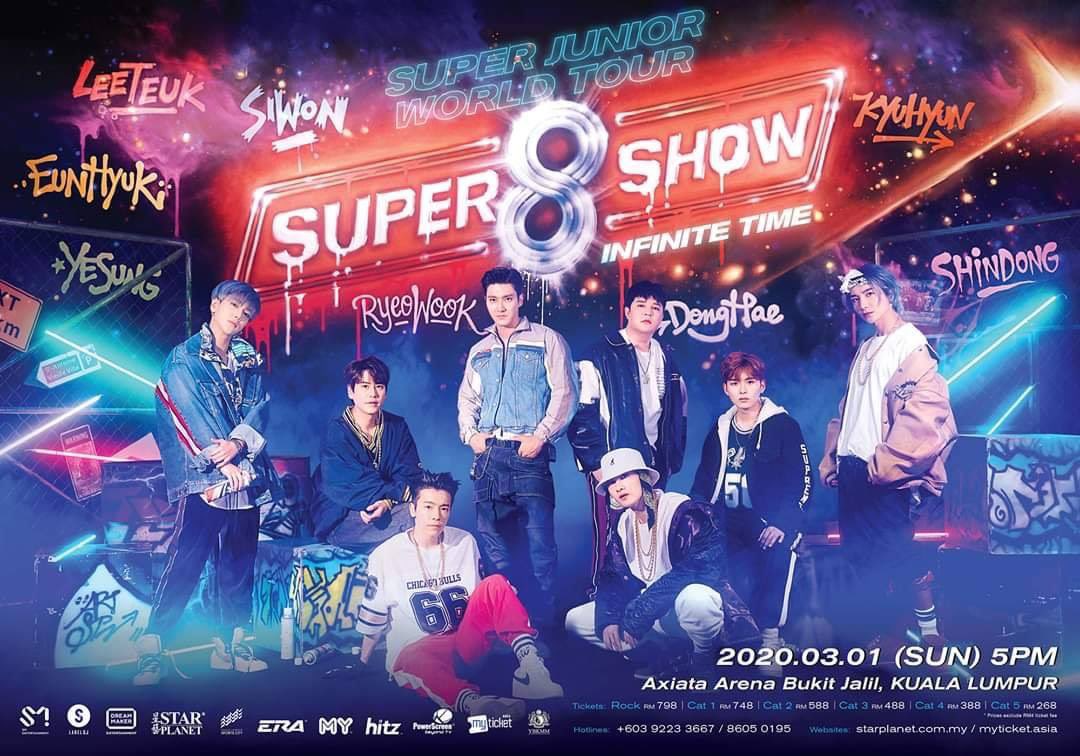 Super Show 8 Super Junior S Kl Concert Ticketing Details Seating Plan Revealed Hype Malaysia