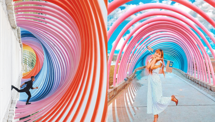Elmina Central Park: New Instagrammable Rainbow Walkway In Shah Alam