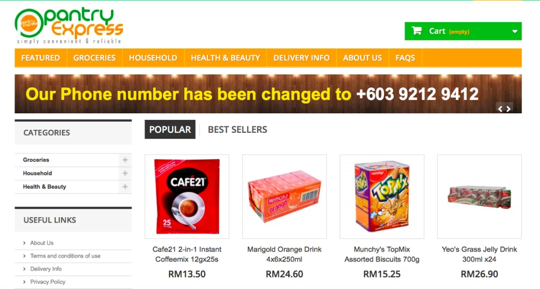 Online Grocery Shopping Stores