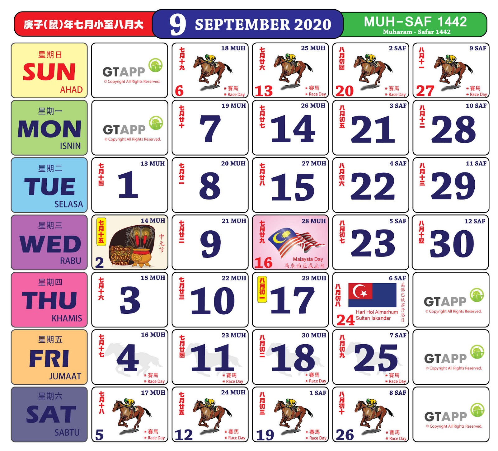 2020 Malaysian Calendar With Updated School Holidays Table | Hype Malaysia