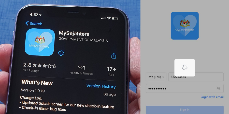 MySejahtera App Crashes Following 700k Registrations ...