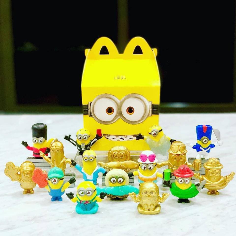 McDonald’s Collect These Golden Minions With Every Happy Meal Set