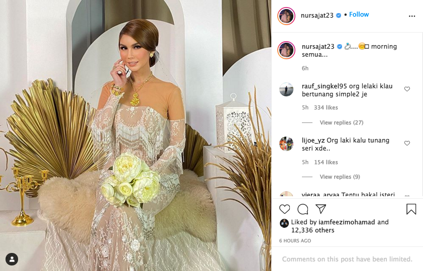 Nur Sajat Stuns In Wedding Gown; Is She Getting Married?