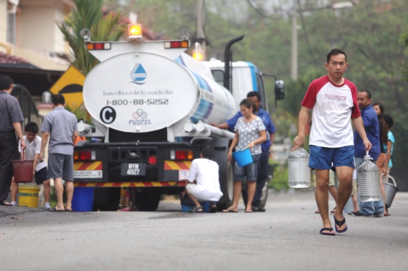 Water disruption in klang valley today