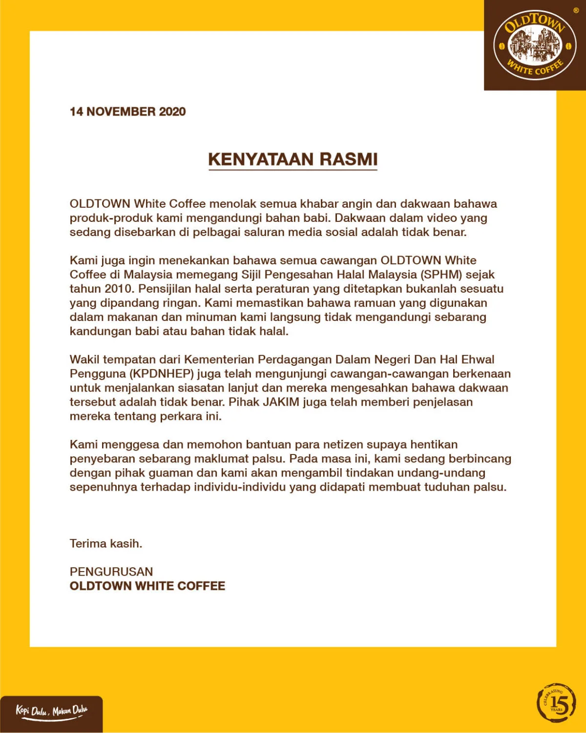 OldTown White Coffee