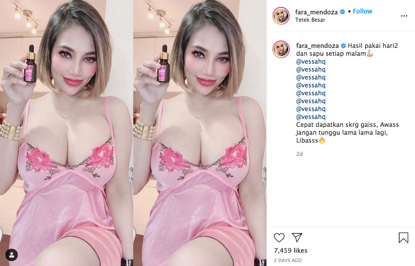 Fara Mendoza Doesn't Like It When Netizens Criticise Her Racy IG Post