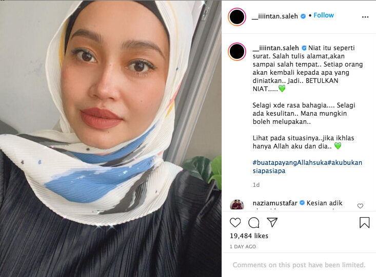 Salleh ig intan Izreen minta