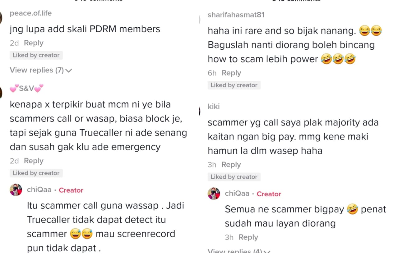 Tiktok User Outsmarts Her Scammers By Adding Them All In One Whatsapp Group Hype Malaysia