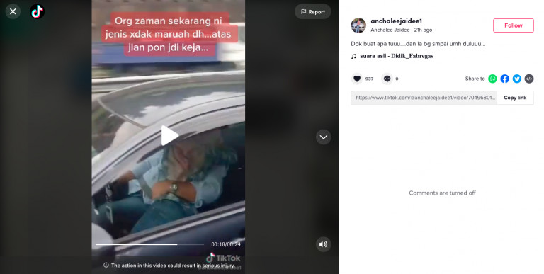 Video Couple In Perodua Axia Caught In Intimate Act While Driving On Highway