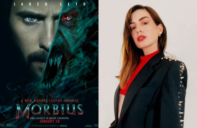 SOURCE: TWITTER @MORBIUSMOVIE, INSTAGRAM @ANNEHATHAWAY