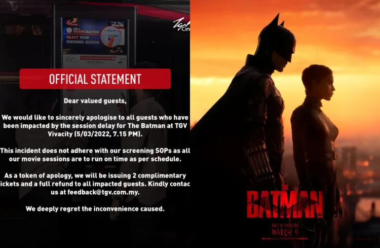 SOURCE: TWITTER @TGVCINEMAS & INSTAGRAM @THEBATMAN