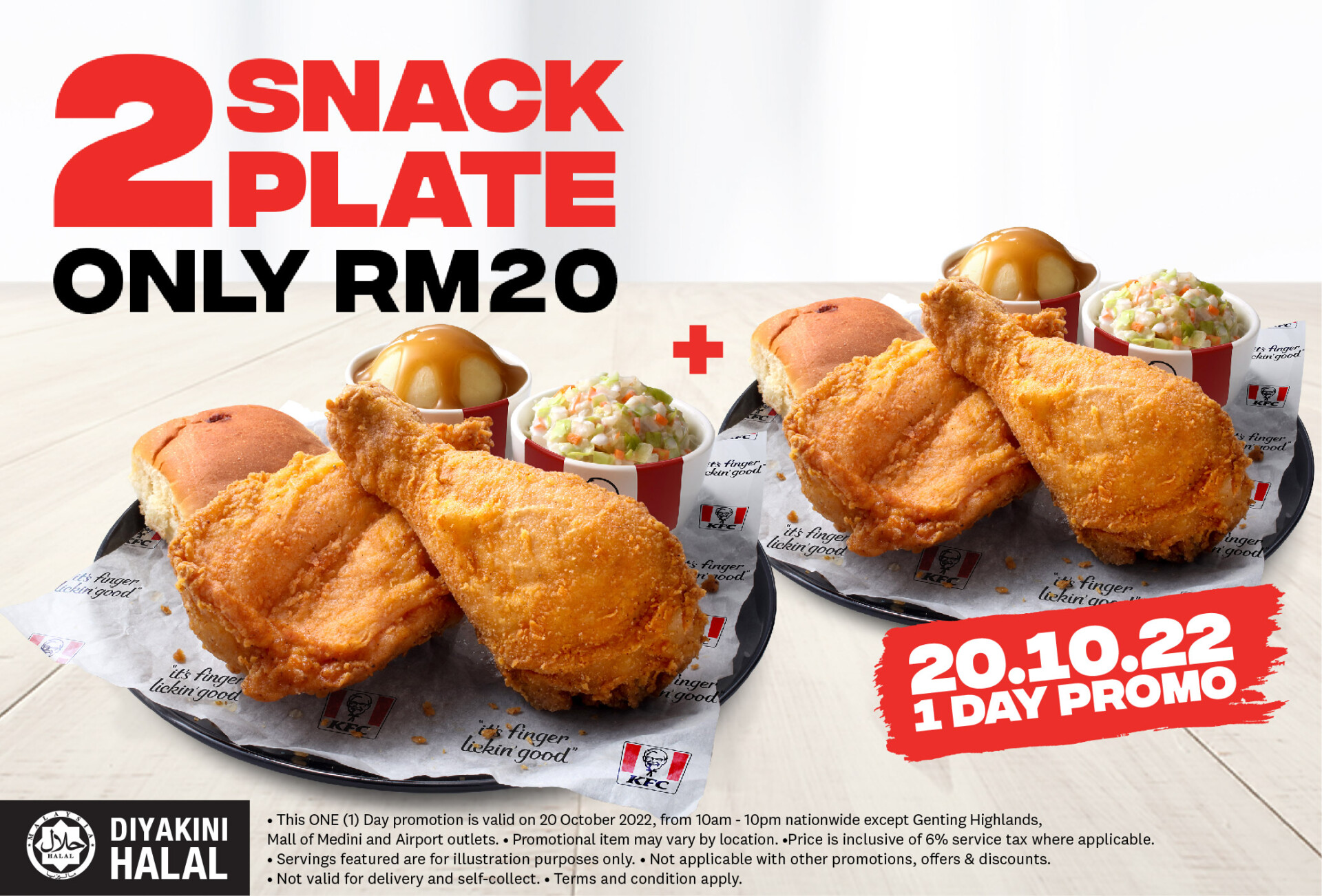 Calling All KFC Fans! The RM20 For 2 Snack Plate Combo Promo Is Back