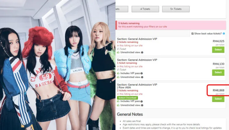 Sources: Elle/Viagogo