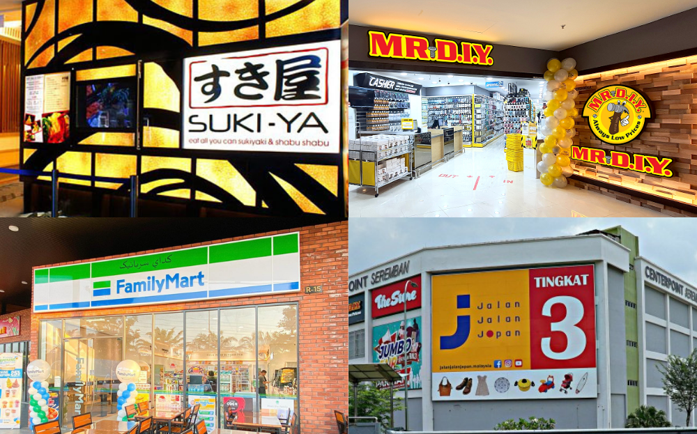 SOURCES: SUKI-YA, MR DIY, FAMILY MART, JALAN-JALAN JAPAN