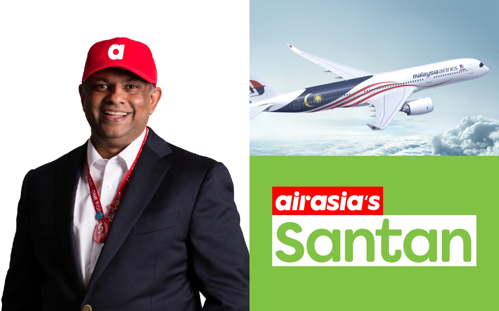 SOURCES: AIR ASIA, MALAYSIA AIRLINES, SANTAN