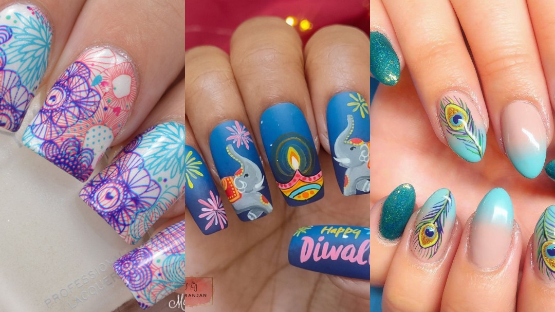 Hand painted peacock 🦚 nail art @lexi_nails_spa #lexi_nails_spa #nails  #nailsnyc #nailart #nailsofinstagram #nailsdesign #nailsofthed... |  Instagram