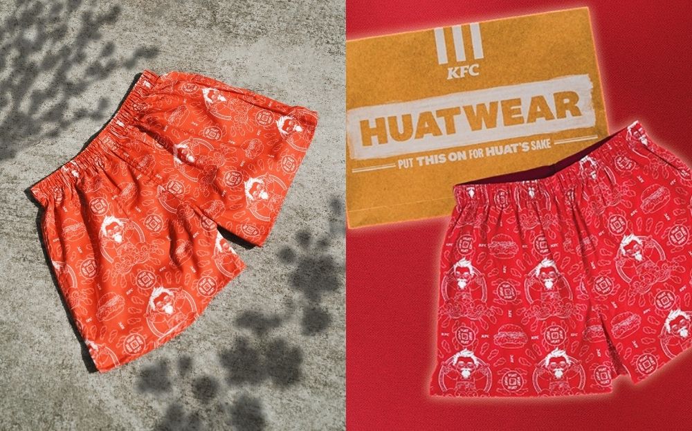 KFC Singapore launching limited-edition printed shorts for Chinese