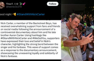 This Is Why #IStandWithNickCarter Is Currently Trending On Social Media