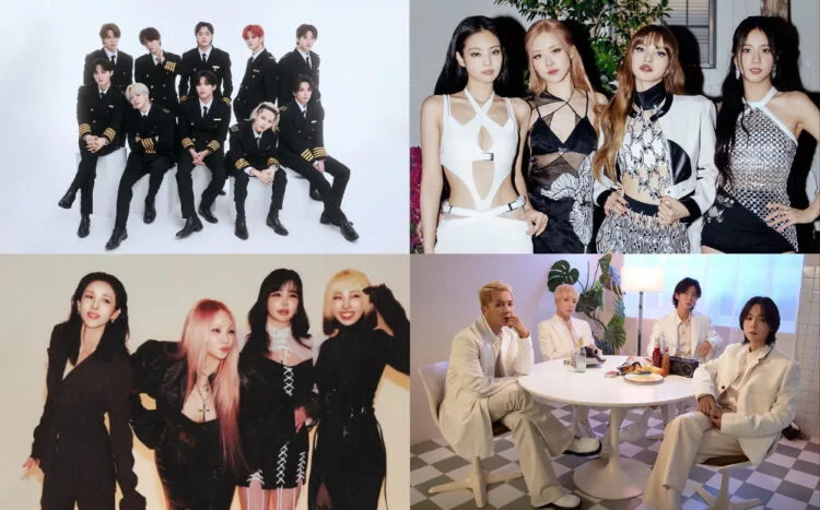 Sources: Instagram /@yg_treasure_official, /@blackpinkofficial, /@2ne1offficial, /@winnercity