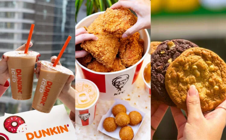 SOURCES: INSTAGRAM (@dunkin_my, @kfcmalaysia, @subwaymalaysia)