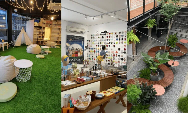 Sources: Instagram (@metime_bookcafe), (@snackfood), (@highstreetstudios.co)