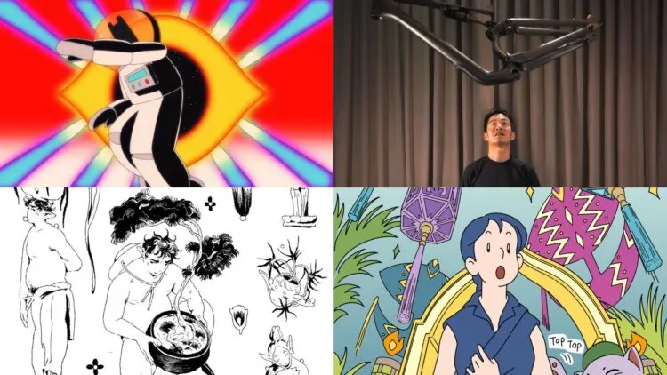 Sources: Instagram @space.dawg @snadir @rachelwan.art @quekshio