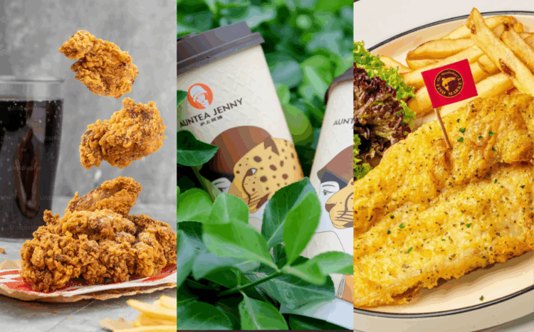 Source: KFC, Auntea Jenny, Manhattan FISH MARKET