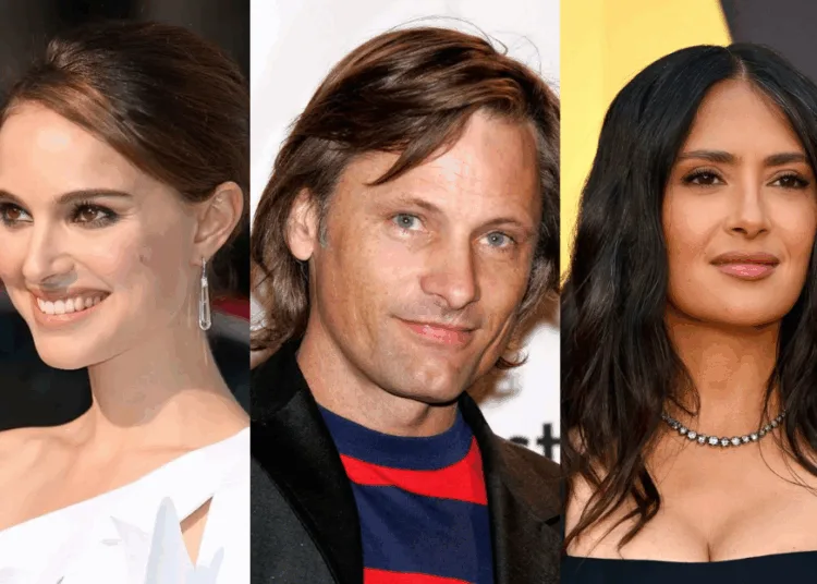 Sources: Instagram/ @fornatalieportman, Facebook/Viggo Mortensen's Art, Instagram/ @salmahayek