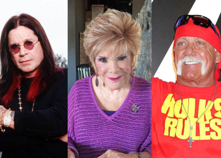 Sources: Facebook/ Ozzy Osbourne, Facebook/ Connie Francis, Facebook/ Hulk Hogan