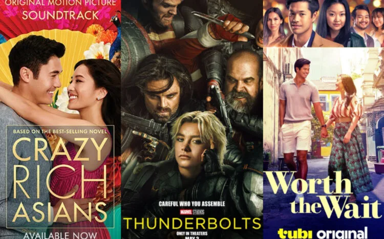 Sources: Instagram/crazyrichasians, Instagram/marvel, Instagram/worththewaitmovie