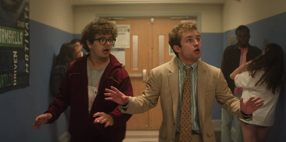 Gaten Matarazzo, and Sean Giambrone have a trip in "Pizza Movie"