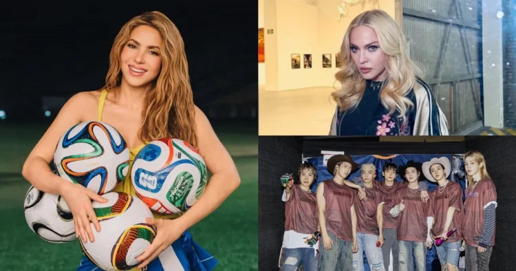 SOURCES: INSTAGRAM (@shakira), FACEBOOK (Madonna) & TWITTER (@bts_bighit)