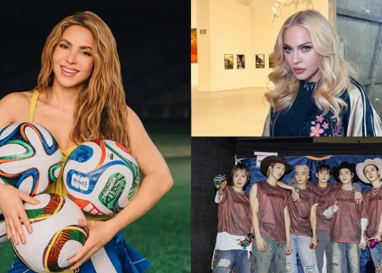 SOURCES: INSTAGRAM (@shakira), FACEBOOK (Madonna) & TWITTER (@bts_bighit)