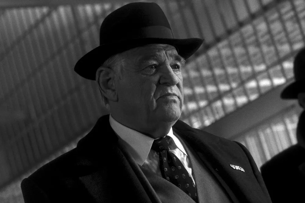 Brendan Gleeson as Silvermane in "Spider Noir"