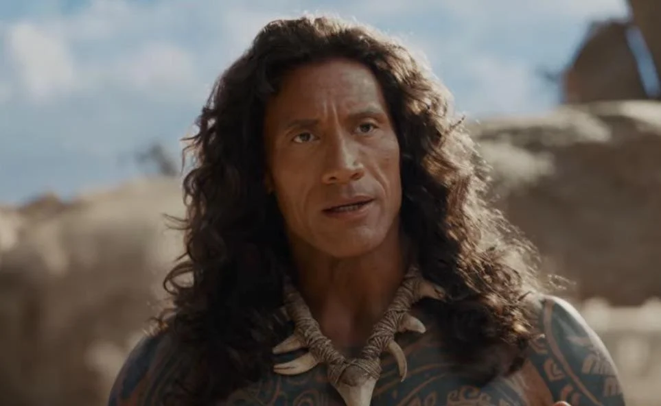 Dwayne Johnson as Maui in "Moana"
