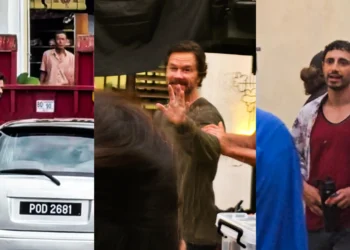 Mark Wahlberg and Riz Ahmed spotted on the set of "The Big Fix" in Penang, Malaysia
