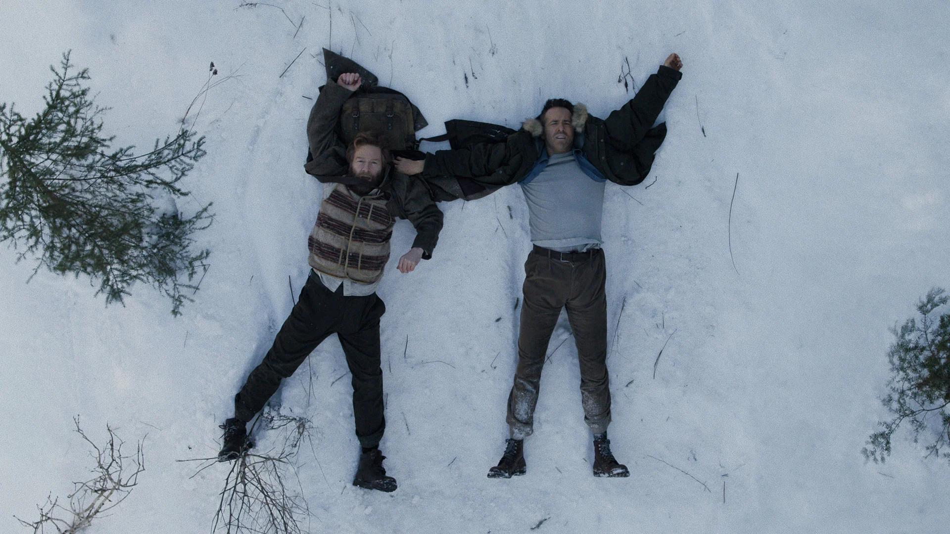 Kenneth Branagh and Ryan Reynolds in "Mayday," now streaming on Apple TV.