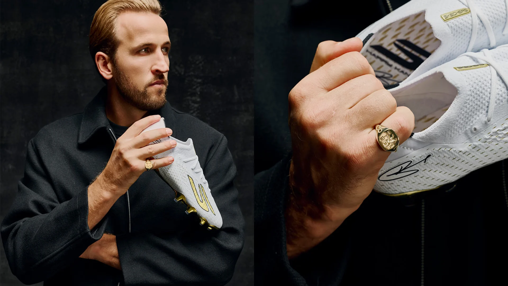 Skechers Celebrates Harry Kane's Ballon D'Or Win With Bespoke Signet Ring And Li...